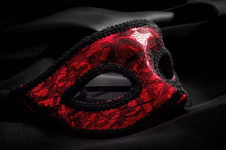 Canvastavla - Red Carnival Mask