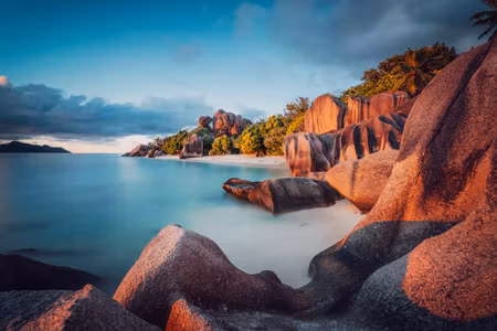 Canvastavla - Anse Source D Amp Argent Beach