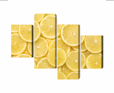 Canvastavla - Multipart Lemon Slices