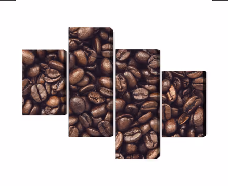 Canvastavla - Multipart Roasted Coffee Beans
