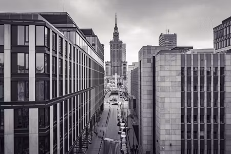 Canvastavla - Multipart Black and White Panorama