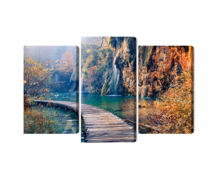Canvastavla - Multipart Plitvice Lakes National