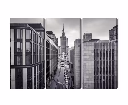 Canvastavla - Multipart Black and White Panorama