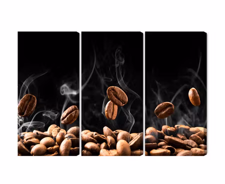 Canvastavla - Multipart Hot Coffee Beans