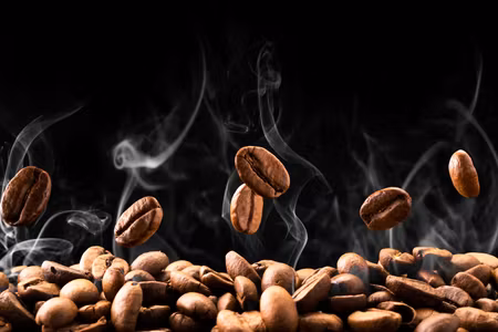 Canvastavla - Multipart Hot Coffee Beans