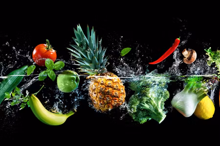 Canvastavla - Multipart Fresh Vegetables in the