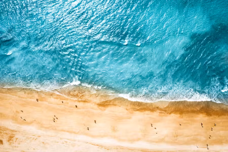 Canvastavla - Multipart Aerial View of the Ocean