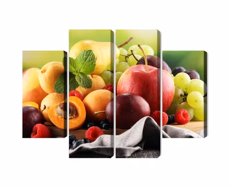 Canvastavla - Multipart Fresh Summer Fruit