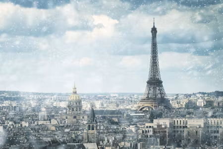 Canvastavla - View on Paris