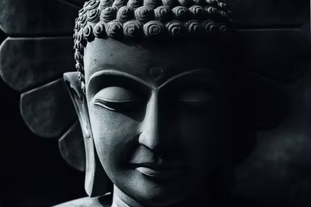 Canvastavla - Buddha Head