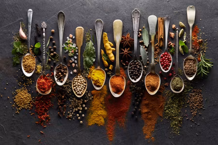 Canvastavla - Spoon with Herbs and Spices