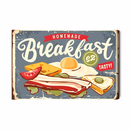 Canvastavla - A Nutritious Breakfast in Retro