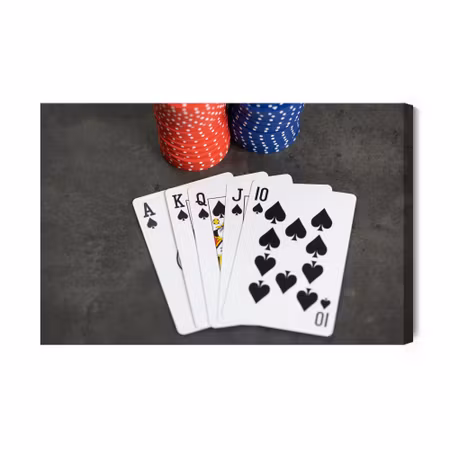 Canvastavla - Poker and Chips