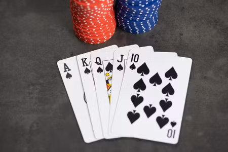 Canvastavla - Poker and Chips
