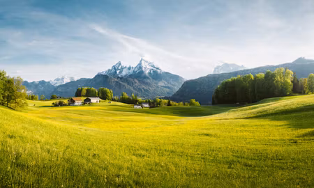 Canvastavla - Multipart Mountain Landscape in the