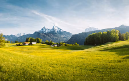 Canvastavla - Multipart Mountain Landscape in the