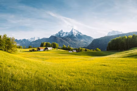 Canvastavla - Multipart Mountain Landscape in the