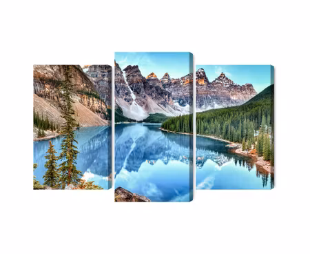 Canvastavla - Multipart Moraine Lake in Banff