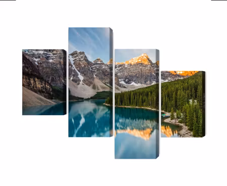 Canvastavla - Multipart Canadian Moraine Lake D