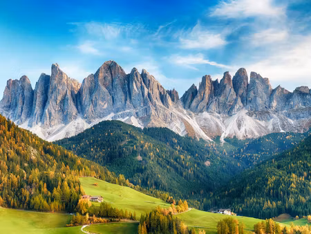 Canvastavla - Multipart Dolomites Mountain Range
