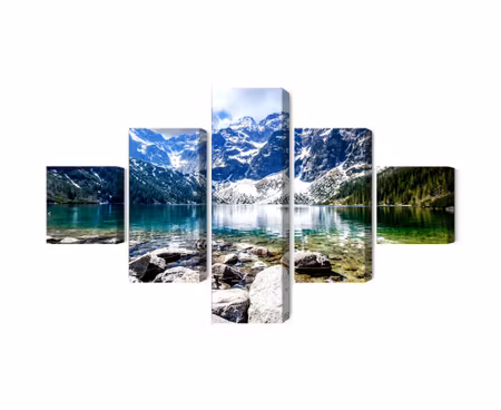 Canvastavla - Multipart Lake Morskie Oko D