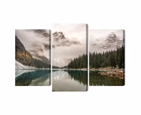 Canvastavla - Multipart Moraine Lake in Banff