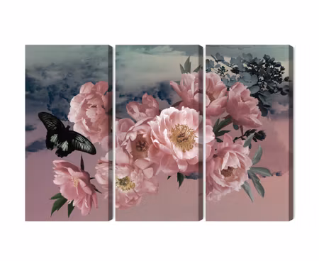 Canvastavla - Multipart Bouquet of Flowers and a
