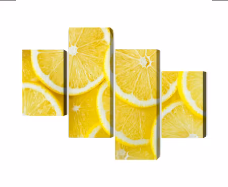 Canvastavla - Multipart Lemon Slices