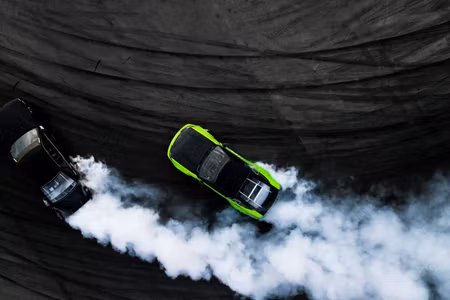 Canvastavla - Multipart Drifting D Cars
