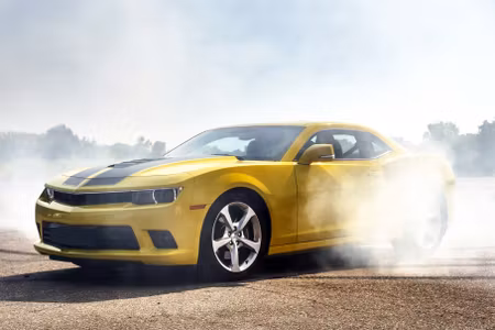 Canvastavla - Multipart D Drifting Yellow Car