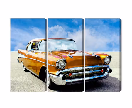 Canvastavla - Multipart American Vintage Car