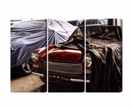 Canvastavla - Multipart Italian Retro Car Covered