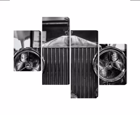 Canvastavla - Multipart Rolls Royce Up Close