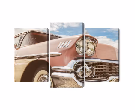 Canvastavla - Multipart American Car From the S