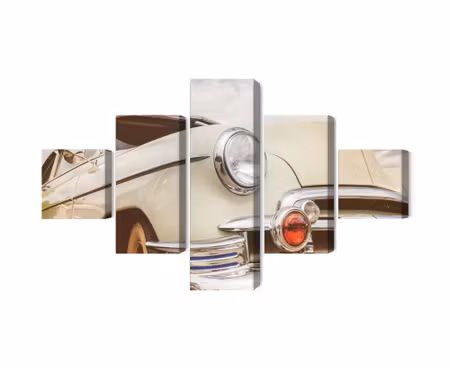 Canvastavla - Multipart American Car From the S