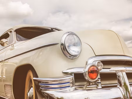 Canvastavla - Multipart American Car From the S