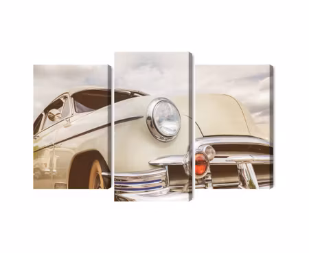Canvastavla - Multipart American Car From the S