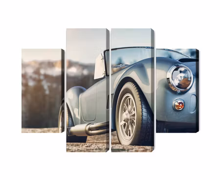 Canvastavla - Multipart Classic Retro Car