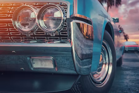 Canvastavla - Multipart Retro Style Cars