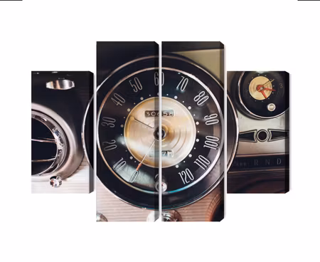 Canvastavla - Multipart the Dashboard in an Old