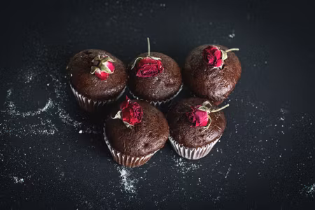 Canvastavla - Multipart Chocolate Muffins with
