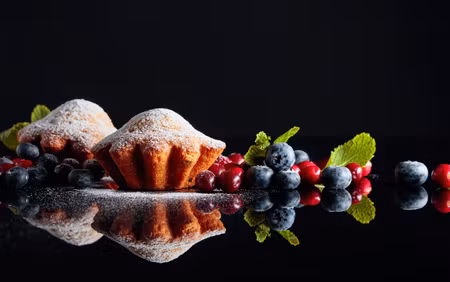 Canvastavla - Multipart Muffins with Fruits
