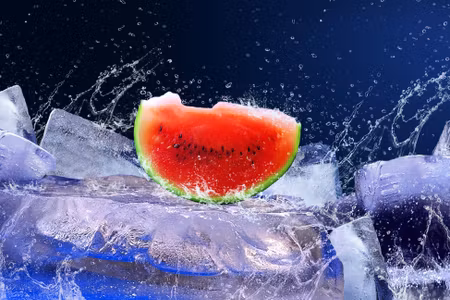 Canvastavla - Multipart Watermelon on Ice
