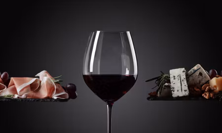 Canvastavla - Multipart a Glass of Red Wine