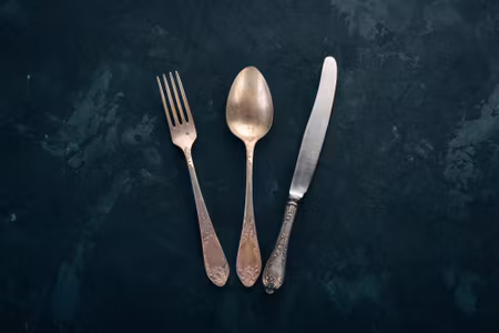 Canvastavla - Multipart Old Cutlery