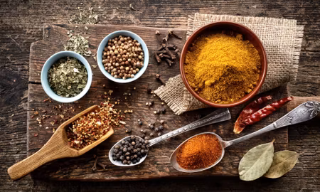 Canvastavla - Multipart Board with Various Spices