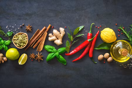 Canvastavla - Multipart Fresh Aromatic Spices