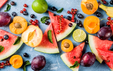 Canvastavla - Multipart Holiday Fruit