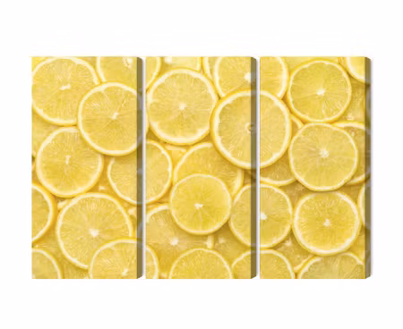 Canvastavla - Multipart Lemon Slices
