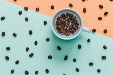 Canvastavla - A Cup of Coffee Beans
